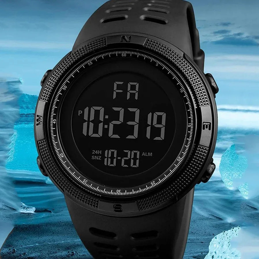 Reloj electrónico de alta calidad  para hombre, reloj luminoso diseño deportivo