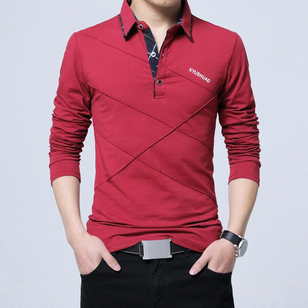 camisa de marca TFETTERS, Camiseta larga para hombre, camiseta de diseñador a rayas vuelto, Camiseta holgada informal ajustada de algodón para hombre de talla grande