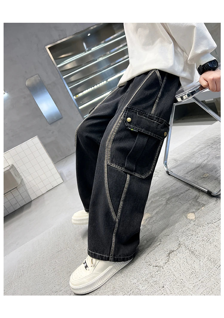 Pantalon jean con diseño actual para  niño, cómodo y elegante