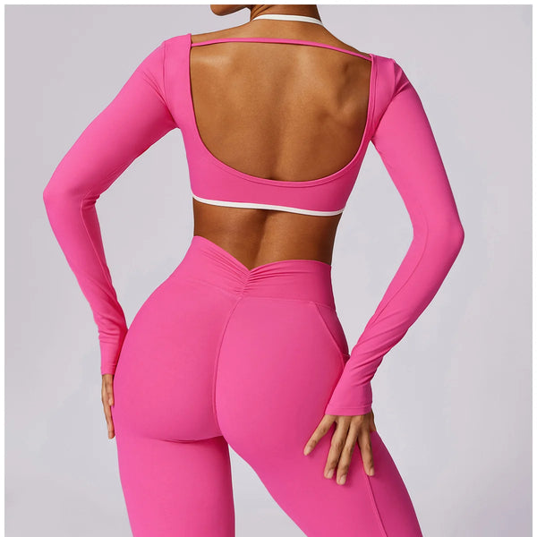 Conjunto deportivo para mujer, conjunto de 2 unidades ajustables y cómodos.