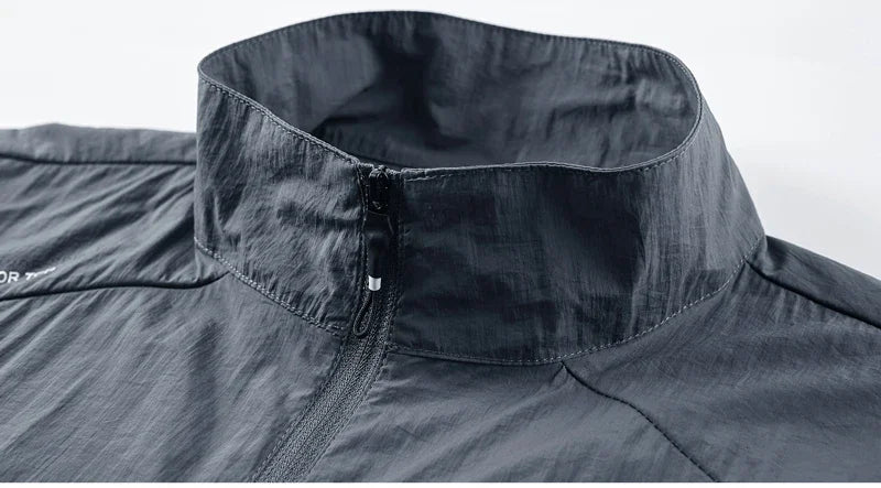 Chaqueta de senderismo de secado rápido para hombre, abrigos impermeables con protección solar UV, para deportes al aire libre, pesca, Camping, correr, verano