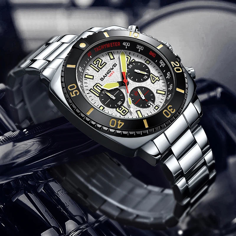 Nuevo reloj impermeable para hombres moda militar deportes cuarzo hombres reloj Casual fecha de negocios cronógrafo