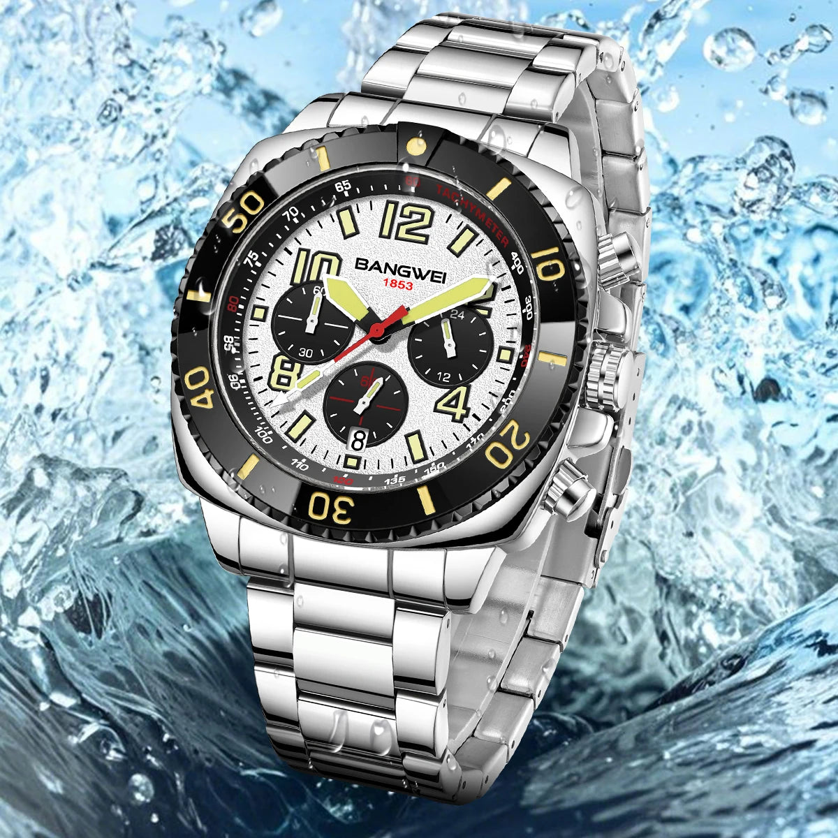 Nuevo reloj impermeable para hombres moda militar deportes cuarzo hombres reloj Casual fecha de negocios cronógrafo