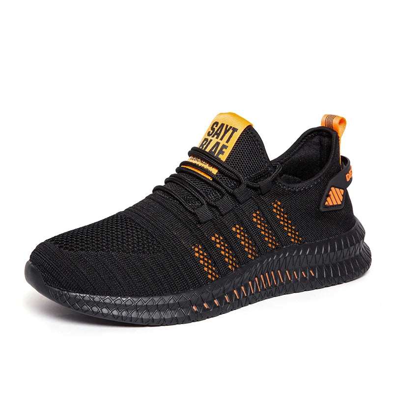 Zapatos de deporte a la moda para hombre, zapatos informales de malla con cordones, zapatillas ligeras transpirables para caminar, zapatos para hombre