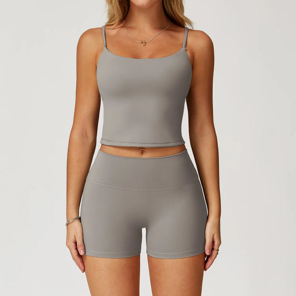 Conjunto deportivo de 2 piezas para mujer, atractivo y cómodo