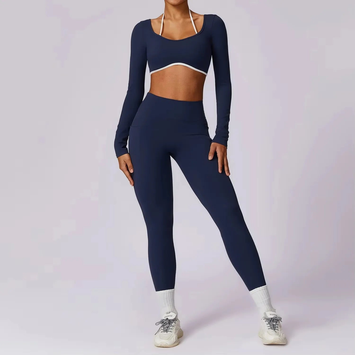 Conjunto deportivo para mujer, conjunto de 2 unidades ajustables y cómodos.