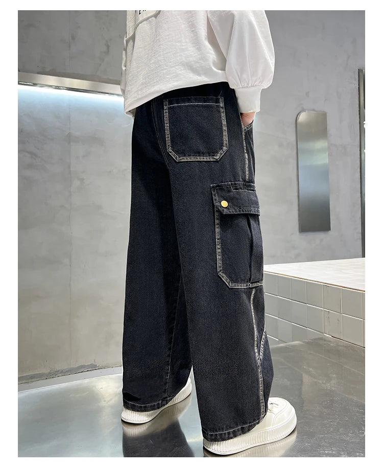 Pantalon jean con diseño actual para  niño, cómodo y elegante