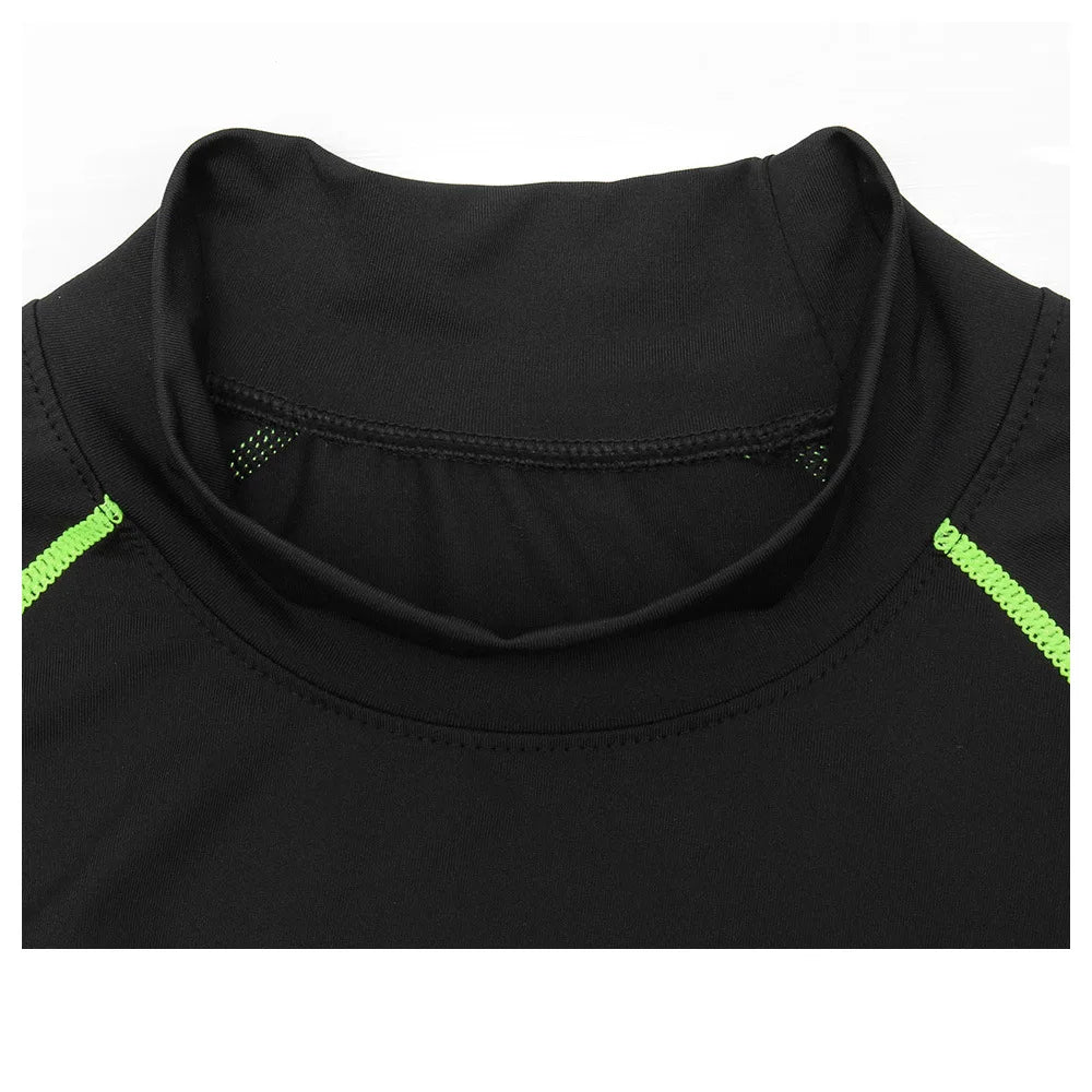 Camiseta deportiva para hombre, camiseta de secado rápido para culturismo y correr, camiseta de compresión de manga larga para gimnasio, camiseta ajustada para Fitness para hombre Rashgard