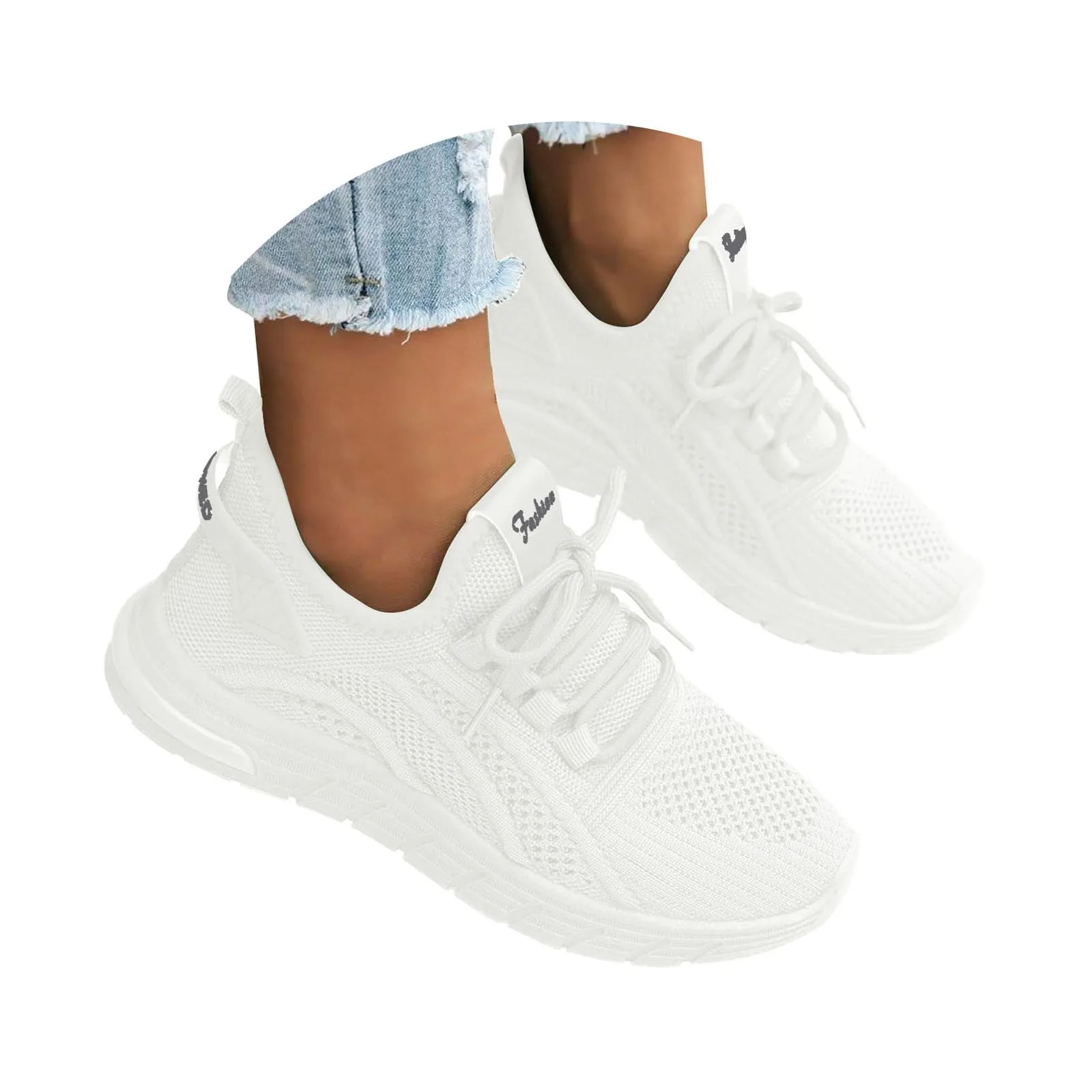 Zapatos de lona para mujer, zapatos deportivos para todas las estaciones, punta redonda, boca profunda