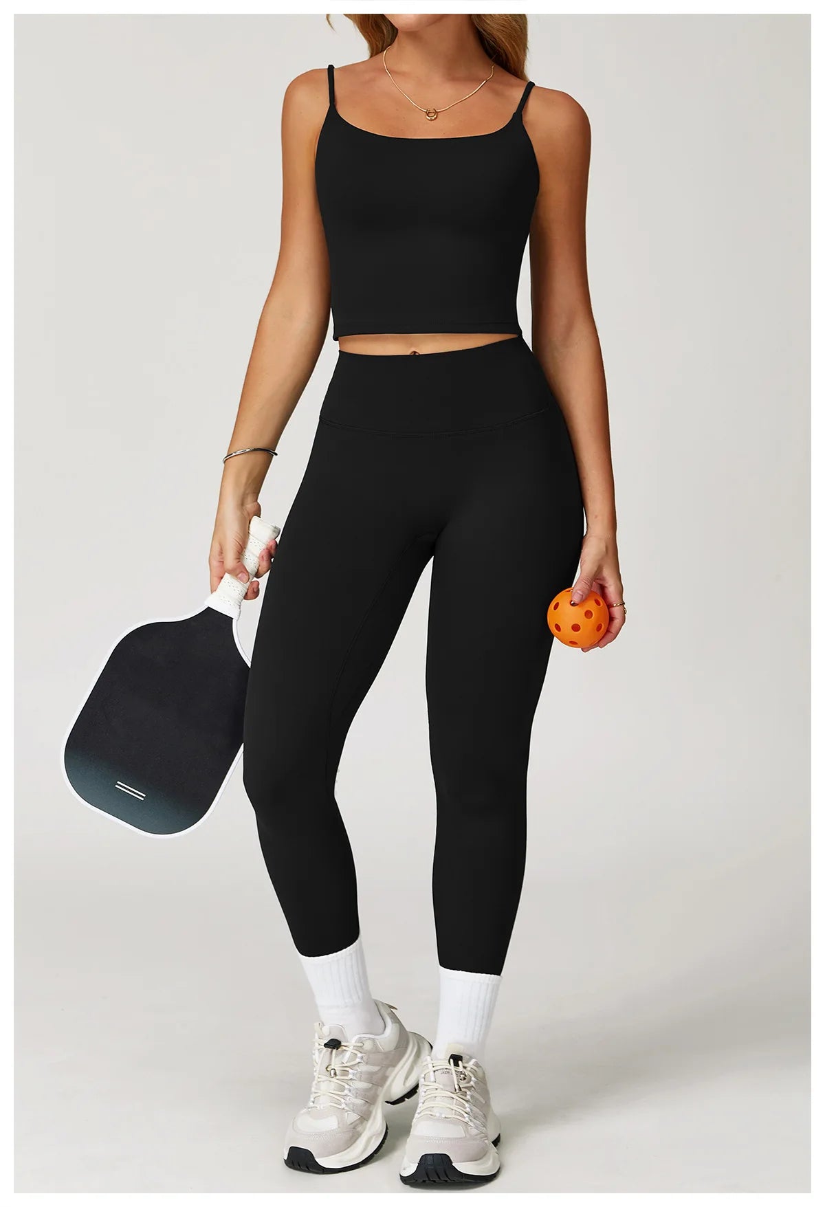 Conjunto deportivo de 2 piezas para mujer, atractivo y cómodo