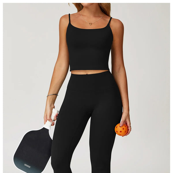 Conjunto deportivo de 2 piezas para mujer, atractivo y cómodo