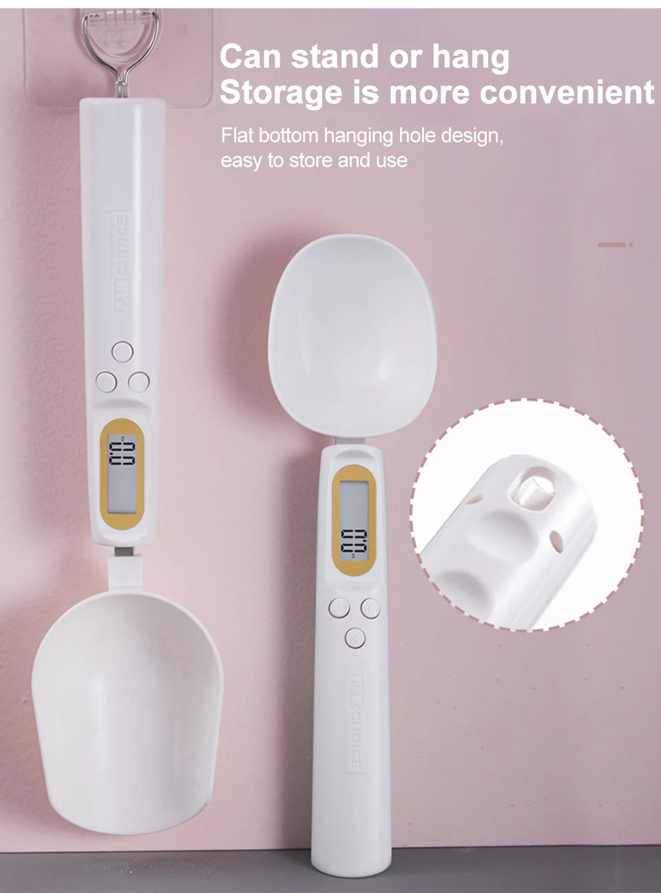 Nueva cuchara de pesaje ajustable con medición Digital LCD, báscula para café en polvo, báscula para hornear, cuchara medidora electrónica, herramientas de cocina