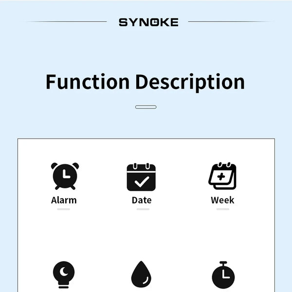 Reloj electrónico deportivo Rectangular para hombre, resistente al agua, luz nocturna de 50M, pantalla grande, despertador, estilo Retro de tendencia