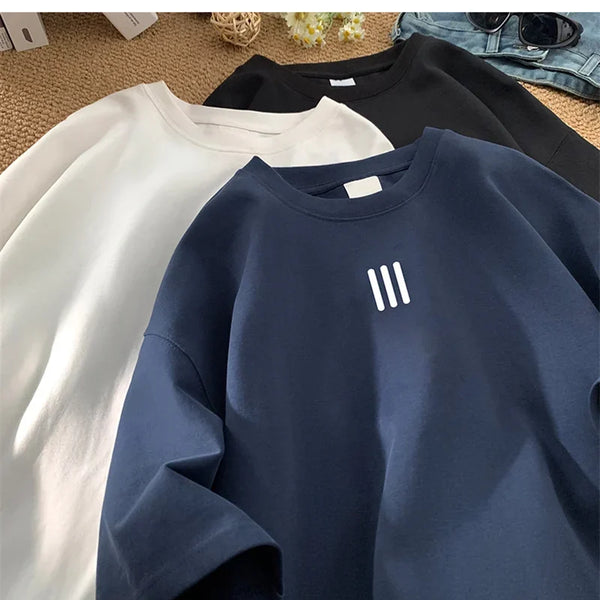 Camisetas de gran tamaño para hombre, Camiseta de algodón para hombre, camisetas con estampado de moda para hombre
