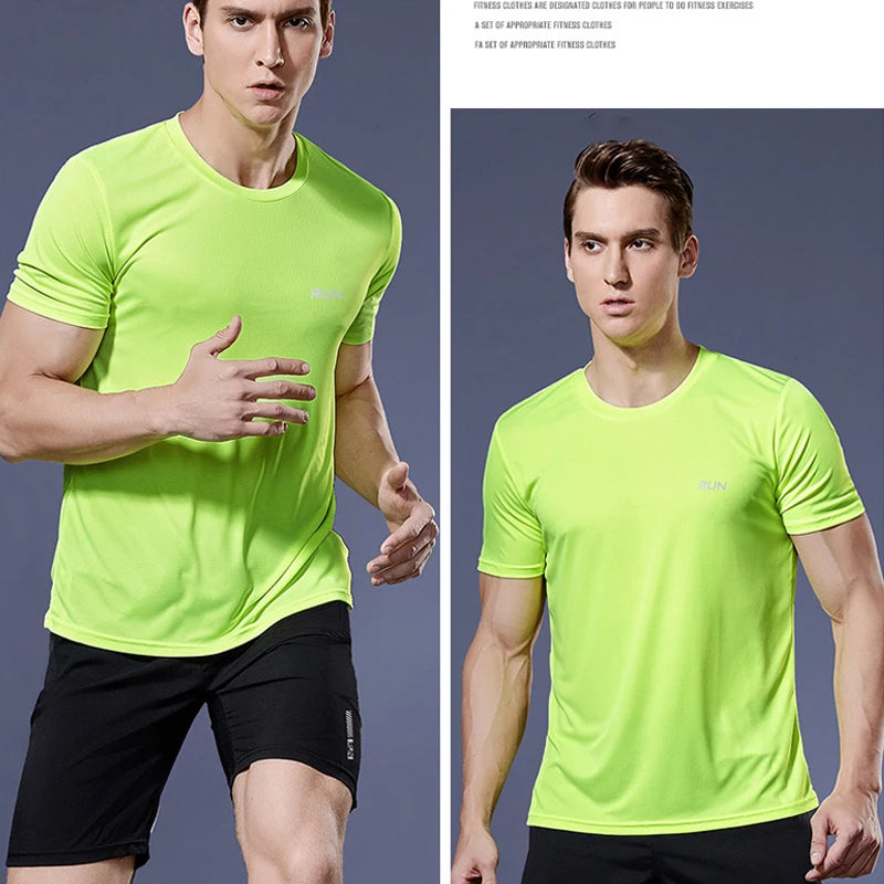 Camisetas deportiva para hombre, Camiseta deportiva de compresión de secado rápido, gimnasio y Fitness