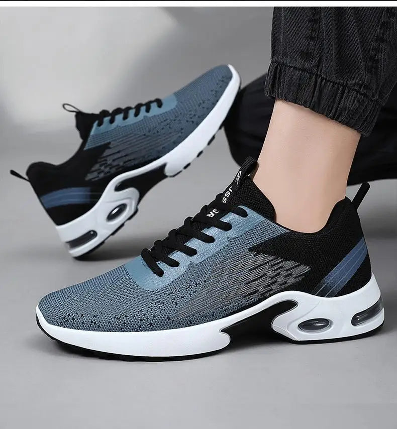 Zapatos de vestir informales para hombre 2025, nuevos zapatos deportivos suaves, cómodos zapatos de tenis transpirables, zapatos para caminar de malla ligera para exteriores
