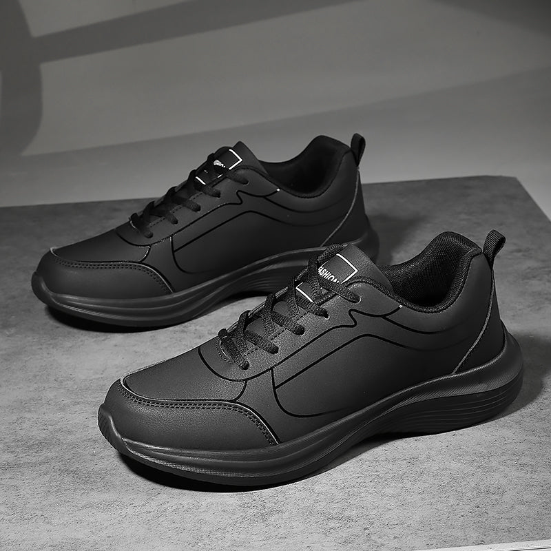 Zapatos para hombre, zapatillas cálidas de invierno para hombre, zapatos antideslizantes transpirables, zapatos informales suaves con cordones, ligeros