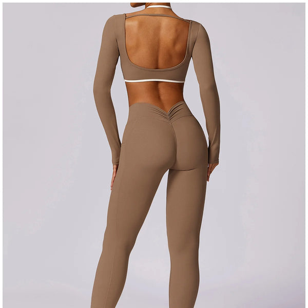 Conjunto deportivo para mujer, conjunto de 2 unidades ajustables y cómodos.