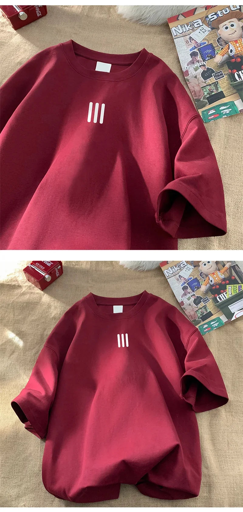 Camisetas de gran tamaño para hombre, Camiseta de algodón para hombre, camisetas con estampado de moda para hombre