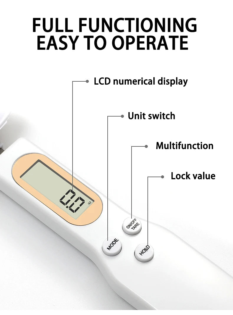 Báscula electrónica de cocina, 500g, 0,1g, LCD, medición Digital de alimentos, harina, cuchara Digital, Mini herramienta de cocina para báscula de café con leche