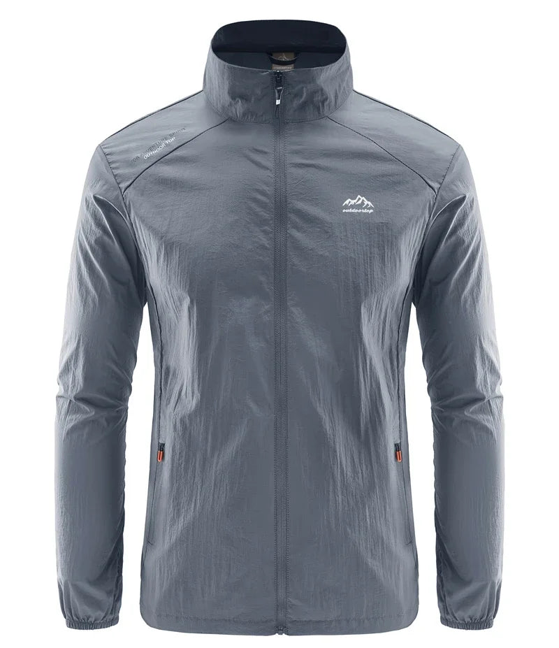 Chaqueta de senderismo de secado rápido para hombre, abrigos impermeables con protección solar UV, para deportes al aire libre, pesca, Camping, correr, verano