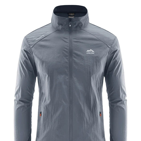 Chaqueta de senderismo de secado rápido para hombre, abrigos impermeables con protección solar UV, para deportes al aire libre, pesca, Camping, correr, verano