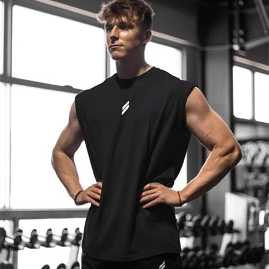 Camiseta sin mangas deportiva para hombre, camiseta sin mangas de entrenamiento y transpirable, chaleco de secado rápido, ropa deportiva para verano
