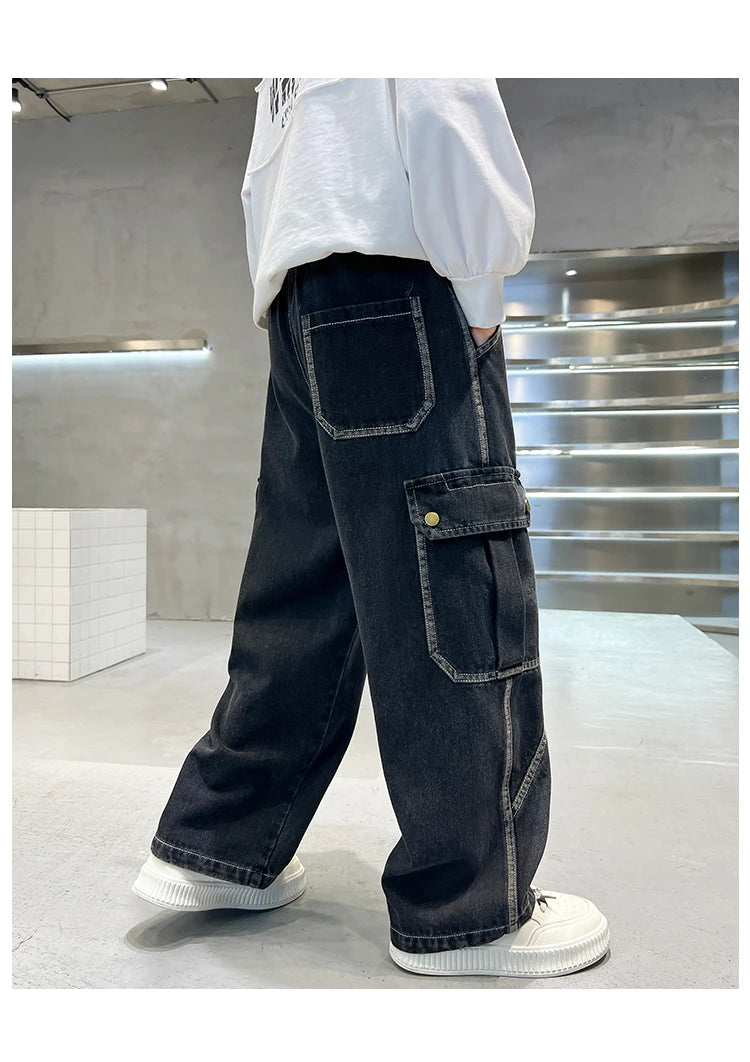 Pantalon jean con diseño actual para  niño, cómodo y elegante