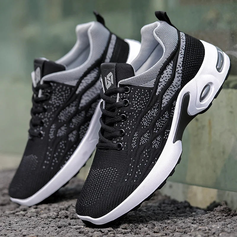 Zapatos de vestir informales para hombre 2025, nuevos zapatos deportivos suaves, cómodos zapatos de tenis transpirables, zapatos para caminar de malla ligera para exteriores