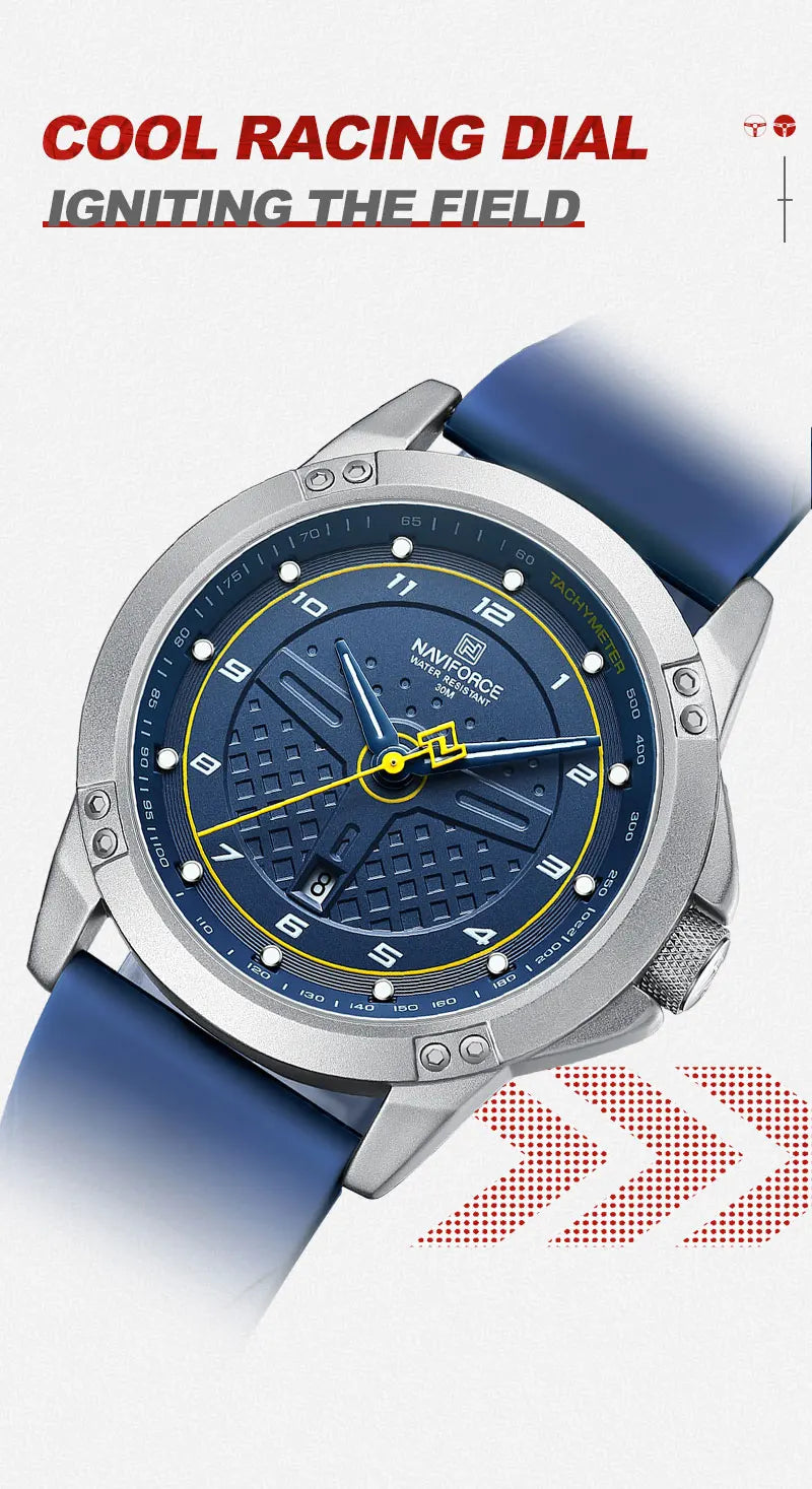 Reloj de pulsera informal de cuarzo, relojes impermeables a la moda para hombre, correa deportiva de silicona, reloj luminoso para hombre