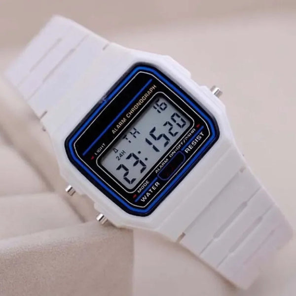 Reloj simple y llamativo para hombre, con esfera cuadrada pequeña, banda de silicona, reloj informal de moda para hombre