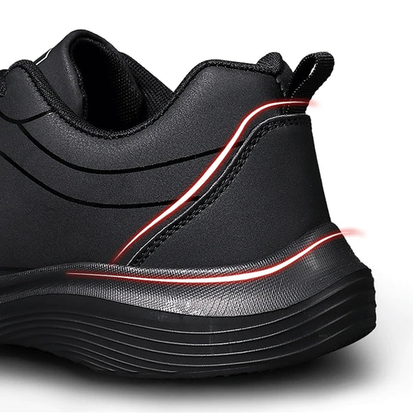 Zapatos para hombre, zapatillas cálidas de invierno para hombre, zapatos antideslizantes transpirables, zapatos informales suaves con cordones, ligeros
