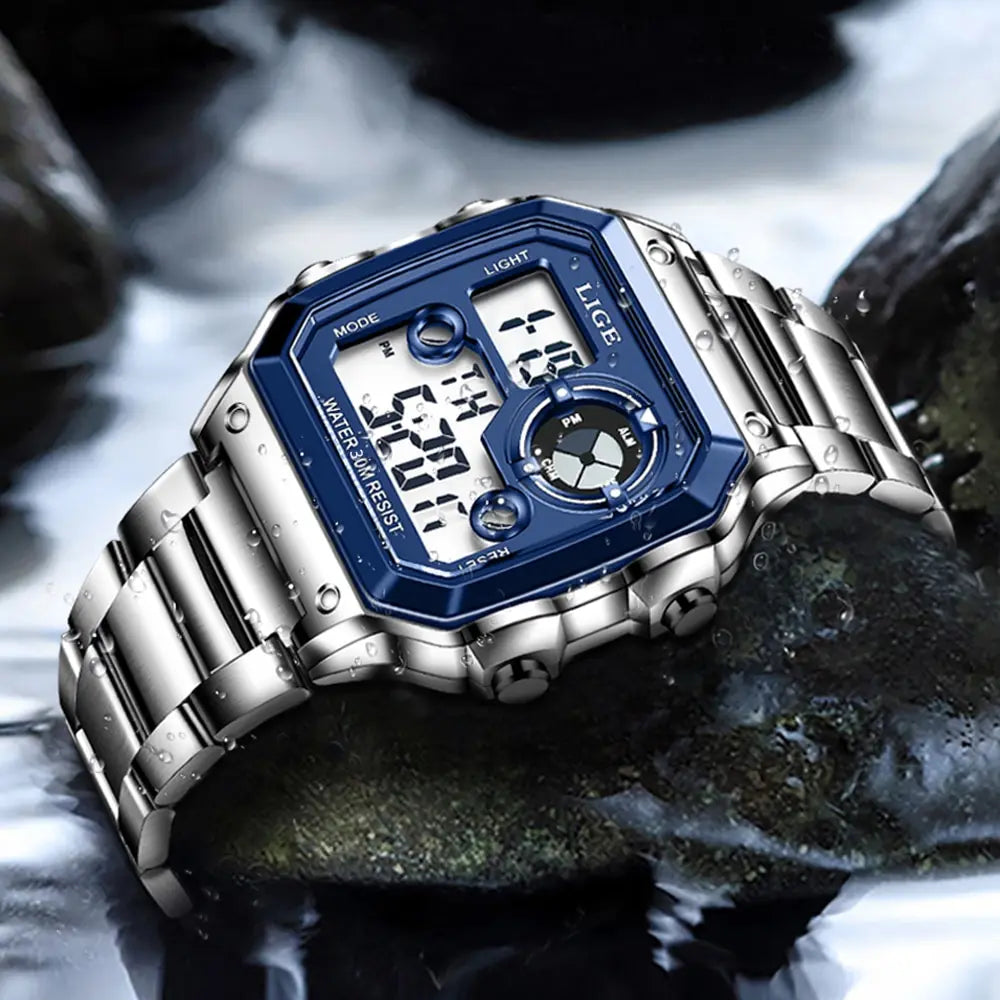 Nuevo reloj de marca de lujo para hombre, reloj digital de alta calidad para toda ocasión