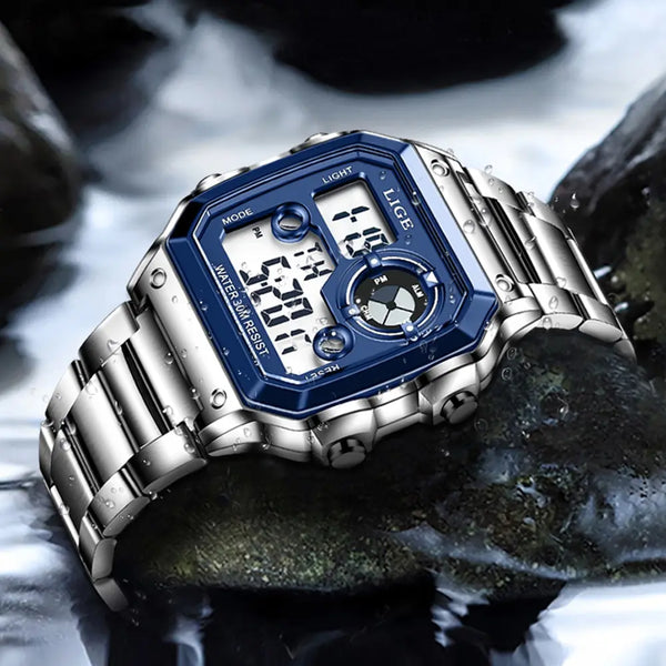 Nuevo reloj de marca de lujo para hombre, reloj digital de alta calidad para toda ocasión