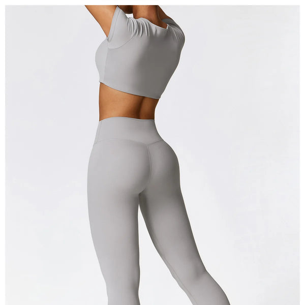 Conjunto deportivo de 2 piezas para mujer, muévete con comodidad y seguridad al momento de hacer ejercicio