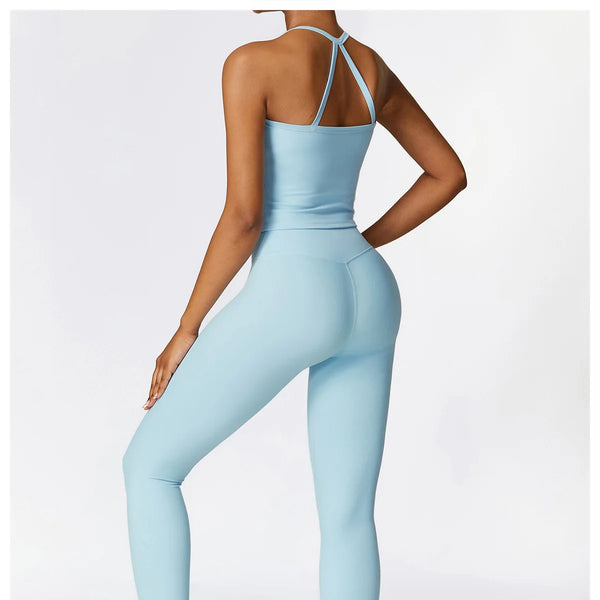 Conjunto deportivo de 2 piezas para mujer, muévete con comodidad y seguridad al momento de hacer ejercicio