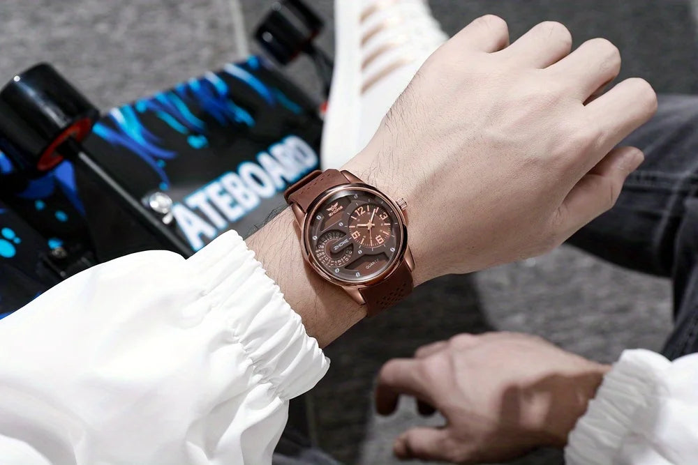 Los hombres deportivos de la moda miran los relojes de pulsera del cuarzo de la correa de silicona de la nueva llegada para el hombre analógico