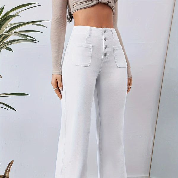 Pantalon jean comodo y versatil para mujer, decide vestir Única y a la moda