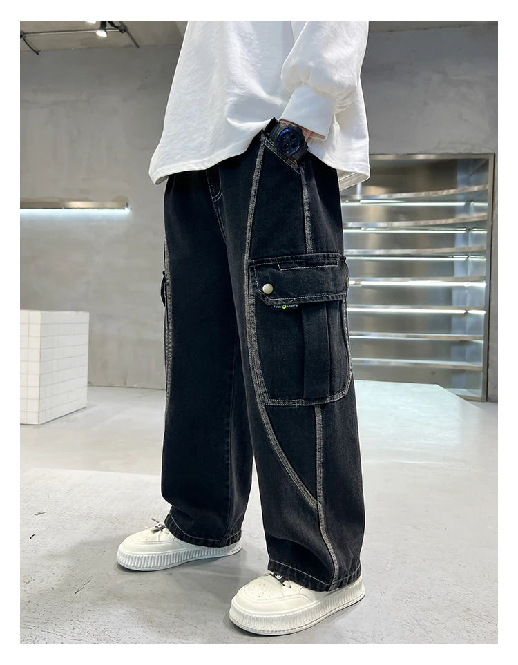 Pantalon jean con diseño actual para  niño, cómodo y elegante