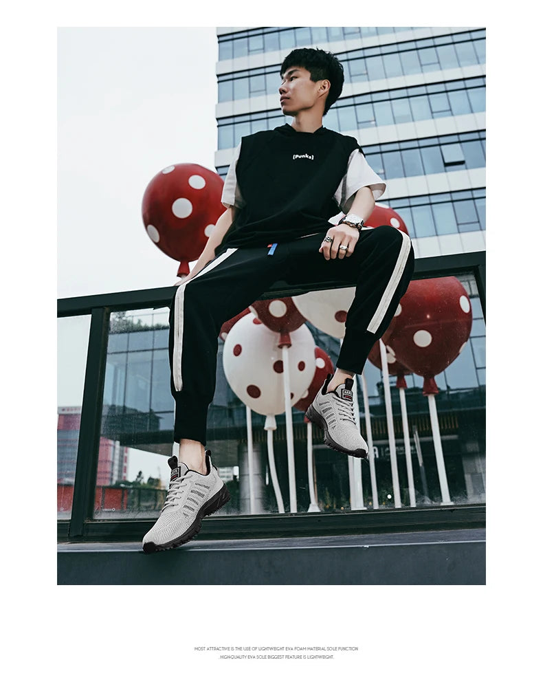 Zapatos deportivos para hombre, zapatos transpirables para exteriores, zapatillas ligeras para hombre, calzado de entrenamiento atlético cómodo