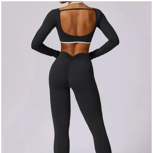 Conjunto deportivo para mujer, conjunto de 2 unidades ajustables y cómodos.