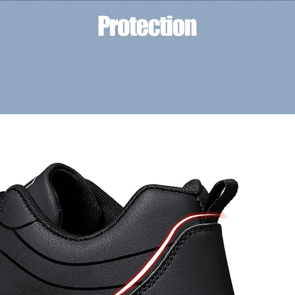 Zapatos para hombre, zapatillas cálidas de invierno para hombre, zapatos antideslizantes transpirables, zapatos informales suaves con cordones, ligeros