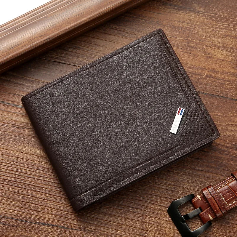 Billetera plegable con inserciones para hombre, monederos delgados con imagen, tarjeteros de identificación, bolsas con capacidad de protección Vintage