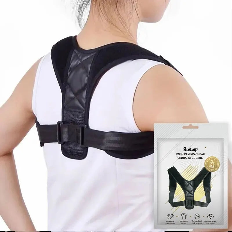 Cinturón corrector de postura de espalda Prevención de jorobado Corrección de postura sentada Modelado corporal transpirable unisex