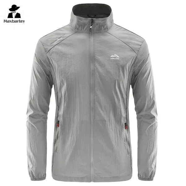 Chaqueta de senderismo de secado rápido para hombre, abrigos impermeables con protección solar UV, para deportes al aire libre, pesca, Camping, correr, verano