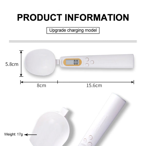Nueva cuchara de pesaje ajustable con medición Digital LCD, báscula para café en polvo, báscula para hornear, cuchara medidora electrónica, herramientas de cocina