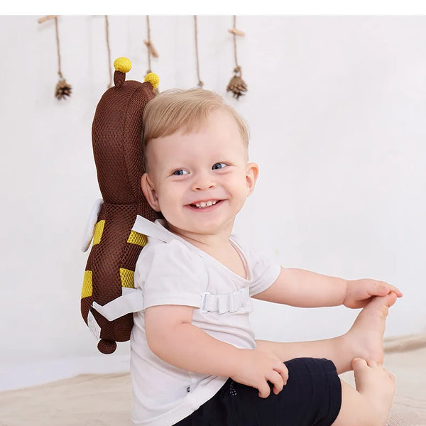 Nuevo Protector de espalda para aprender a caminar, almohada protectora anticaída de dibujos animados para bebé, cojín Protector de cabeza seguro para niños