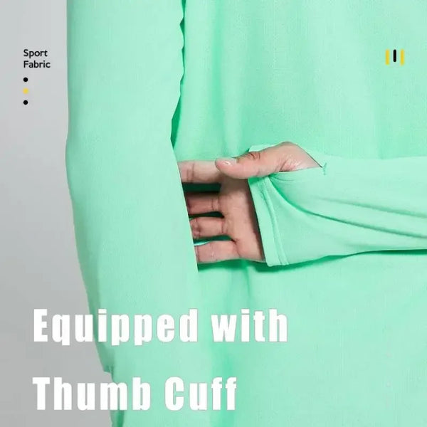 Camiseta para correr maratón para hombre, camiseta de manga larga Anti-UV de secado rápido para entrenamiento, traje de entrenamiento físico con agujero para el pulgar, puño antiestático