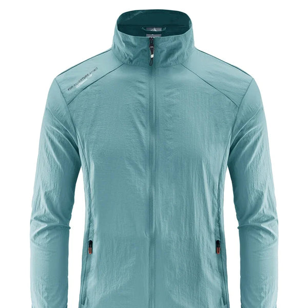 Chaqueta de senderismo de secado rápido para hombre, abrigos impermeables con protección solar UV, para deportes al aire libre, pesca, Camping, correr, verano