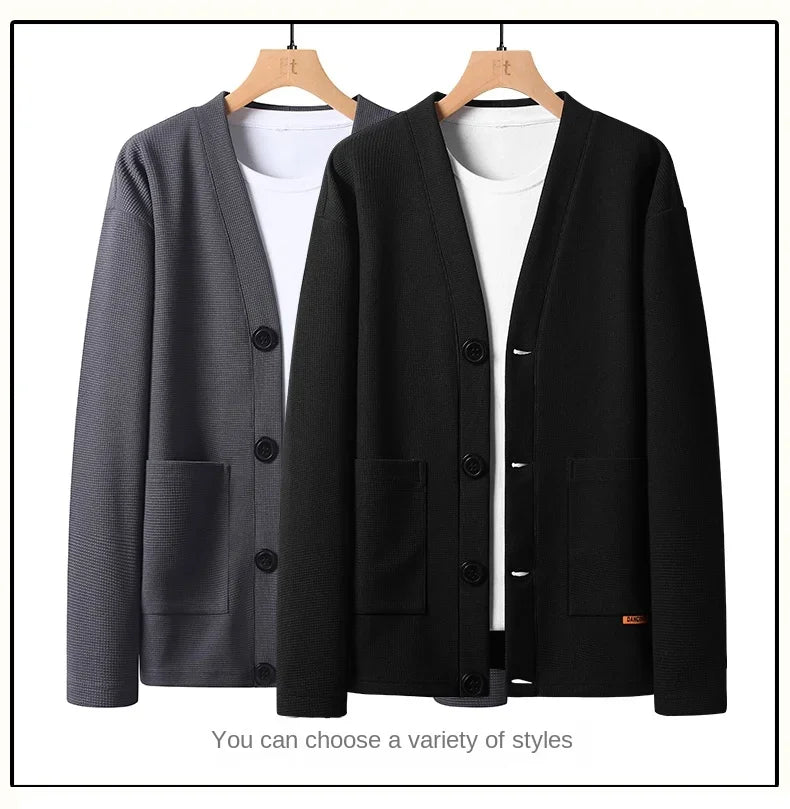 Chaqueta de verano para hombre, chaqueta de secado rápido de seda helada, chaleco informal de negocios de alta gama